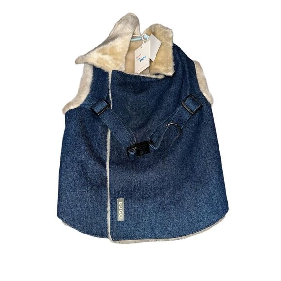 NEW WITH TAGS DOGO PET FASHIONS RUNNER FLEECE STYLE COAT - DENIM size XL retails - Picture 2 of 7